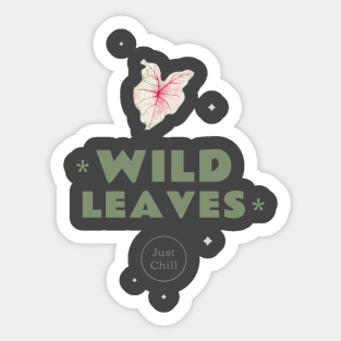 Wild Leaves Sticker